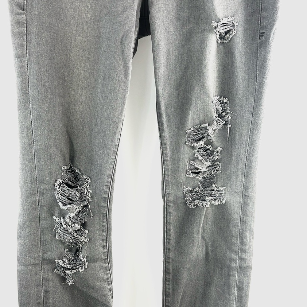 Frame Le Skinny de Jeanne Greys Inn Distressed Rip Jeans - Picture 5 of 10